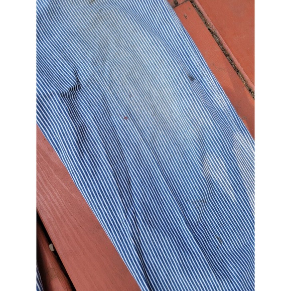 Vintage BIG MAC jc penneys Square Bak Overalls Hickory Stripe 44X 30 made in usa - Picture 6 of 13